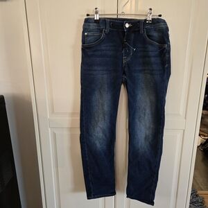 Men's Dark Blue Relaxed Fit Jeans